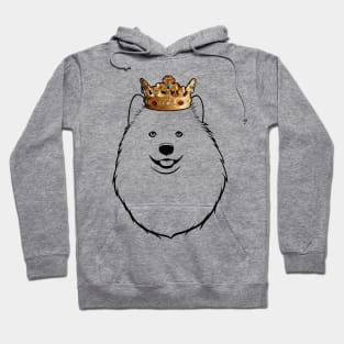 Samoyed Dog King Queen Wearing Crown Hoodie